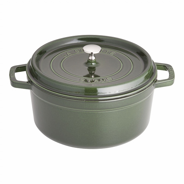 ストウブ(Staub) ピコ・ココット バジルグリーン 26cm ラウンド 鋳鉄 40509-358(RSTD206)