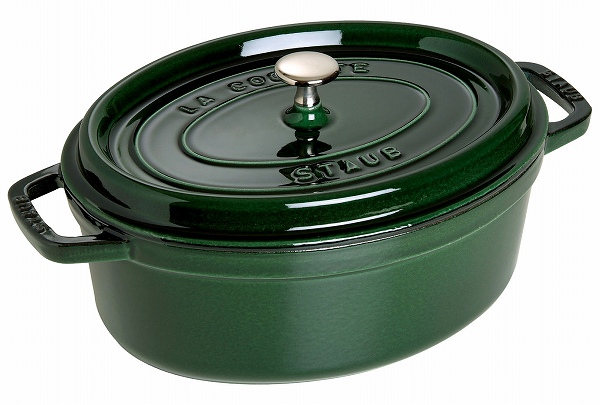 ストウブ(Staub) ピコ・ココット バジルグリーン 29cm オーバル 鋳鉄 40509-363(RSTD305)