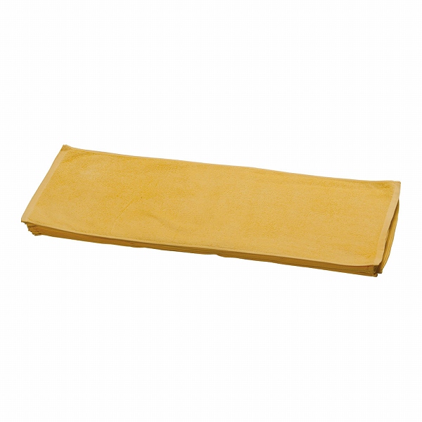 橘屋(Tachibanaya) 業務用フェイスタオル 黄 綿100％ 入数：1セット(12枚入) VHE02YE