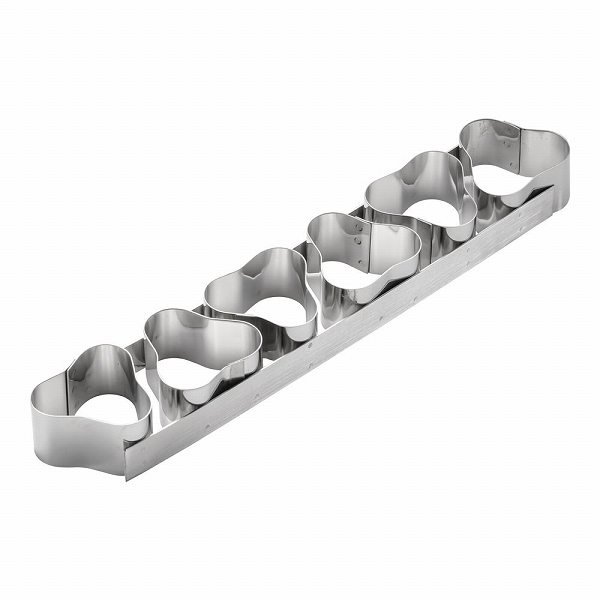 deBUYER(デバイヤー) 18-10ケーキリング 波三角型 6連 3149-99(WDB31)