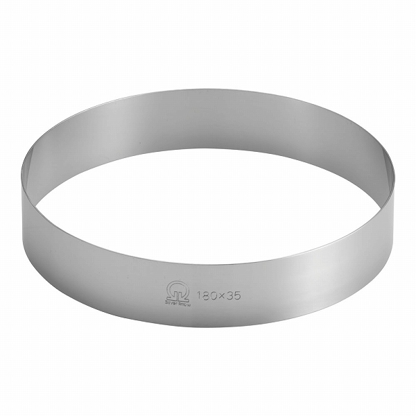 18-0 ケーキリング φ180×H35mm WKC14835