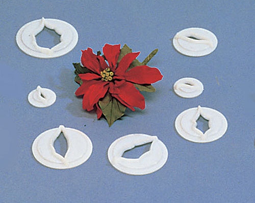 カルピット(Culpitt) ポインセチア抜型セット プラスチック製 入数：1セット(7ピース入) 86177(WNK59)