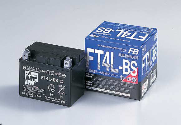 FB/古河バッテリー オートバイバッテリー FTシリーズ 制御弁式(VRLA) 液入り充電済 FT4L-BS 2輪