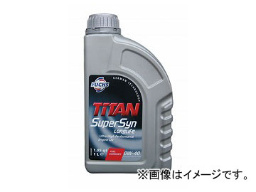 フックス エンジンオイル TITAN SUPERSYN LONGLIFE SAE 0W 40 5L A601425271 :501760940:オートパーツエージェンシー2号店