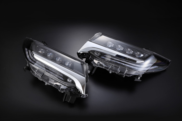 ギャラクス アクティブシャインライティングシステム 4連角型LEDプロジェクターヘッドライトキット AL3-LED-HEAD トヨタ アルファード 30系 後期 2018年01月〜
