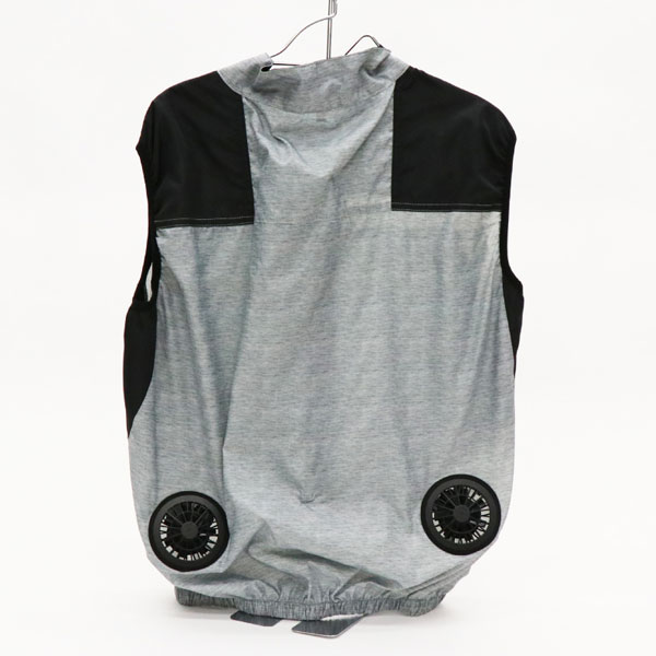 HIRO エアーコンディションベスト グレー 風量3モード 男女兼用 ダブル