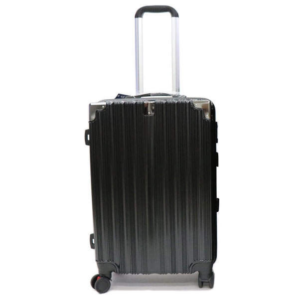 HIRO キャリーケース ブラック Mサイズ 約63L PC＋ABS樹脂製 TSAロック搭載 旅行やビジネスに HTK-2849