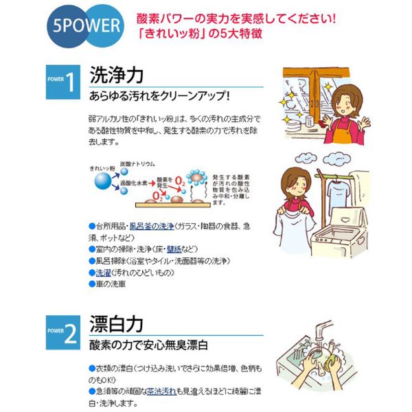HIRO きれいッ粉 300g 過炭酸ナトリウ...の詳細画像4