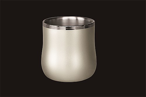 エレガンス DXフリーカップ シャンパンシルバー 18-8ステンレス 二重構造エレガンス ELG-004SS