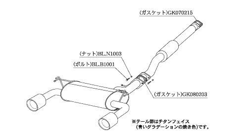 柿本改 Class KR マフラー M71328 ミツビシ ランサーエボリューション