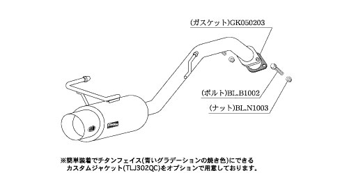 柿本改 hyper GTbox Rev. マフラー N41368 ニッサン ノート DBA-E11 HR15DE NA 2WD(FF) CVT 1500cc 2005年01月〜2010年03月｜apagency02｜02