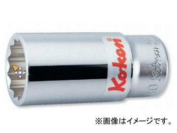 コーケン/Koken 3/4”（19mm） 12角ディープソケット 6305A-2. 1/16