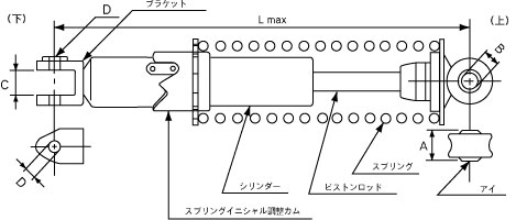 カヤバ サスペンション SG290B 入数：1本 スズキ アドレスV100 AG100＃ CE11A- 2輪 |  | 01