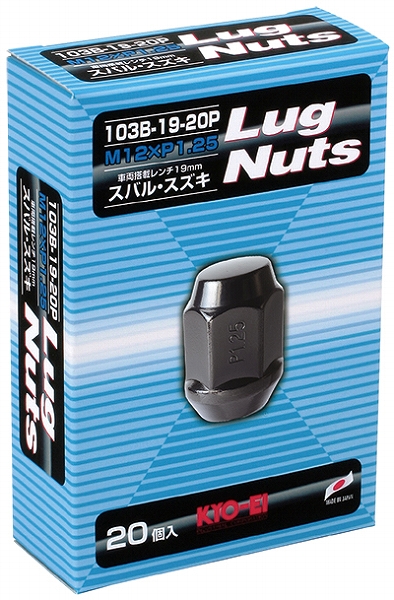 ���i�Y��/KYO-EI ���O�i�b�g �u���b�N M12×P1.25 �����F1�Z�b�g(20��) 103B-19-20P
