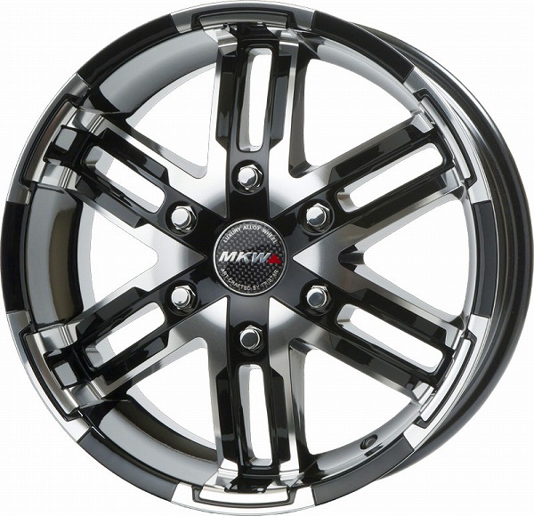 a*様 200系ハイエース　ホイールMKW MKW MK-55 ホイール ダイヤカットグロスブラック 16インチ×6.5J
