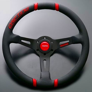 MOMO/モモ ステアリング DRIFTING ブラックレザー/ブラック  