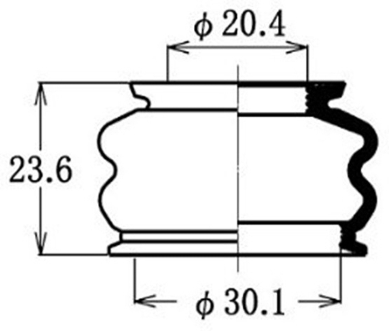 大野ゴム ボールジョイントカバー マツダ CX-3 バンドタイプ DC-1703