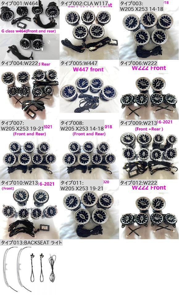 LED ネオン ノズル ランプ 適用: メルセデス・ベンツ A/C/E/S/V/CLA/GLA/GLC W176 W205 W213 W222 W447 W117 W156 W205 X253 19-21 AL-NN-6051 ALの画像