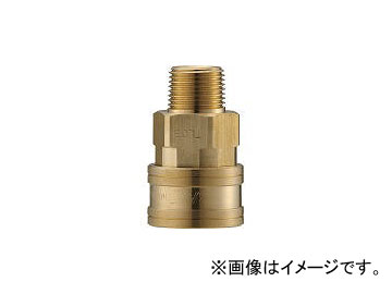 長堀工業/NAGAHORI クイックカップリング TL型 真鍮製 メネジ取付用 CTL12SM2(3645550) JAN：4560291323340