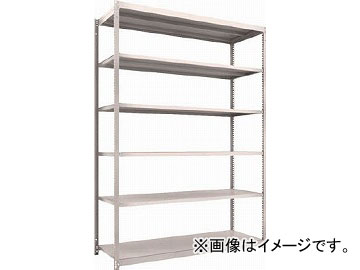 トラスコ中山/TRUSCO M1.5型軽中量棚 1760X595XH2400 6段 単体 NG M1.58666 NG(4500474)