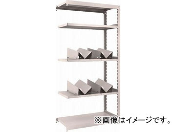 トラスコ中山/TRUSCO M2型軽中量棚 860X450XH1800 缶受X4付 連結 M26345KU4B(4690931)