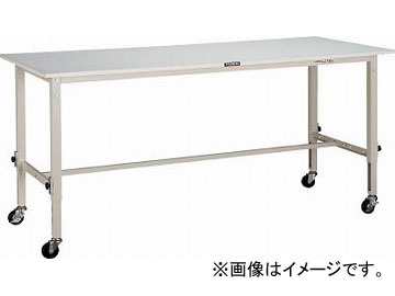 トラスコ中山/TRUSCO RAEM型高さ調整作業台 900X600 75φ車輪付 W色 RAEM0960C75W(4545818)