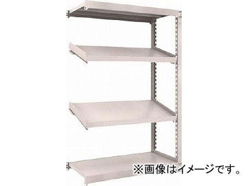 トラスコ中山 M3型中量棚 1200X571XH1800 4段 傾斜2段 連結 M3-6464K2B(4844238)