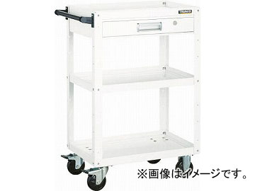 トラスコ中山 イーグルワゴン 600X400XH880 引出付 YG色 EGW-963V-YG(4749138) JAN：4989999310122