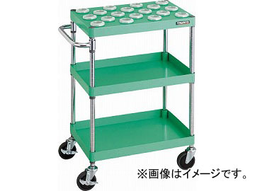 トラスコ中山 フェニックスワゴン 600X400XH880 BT-40 YG色 PEW-TL962B-YG(4885694)