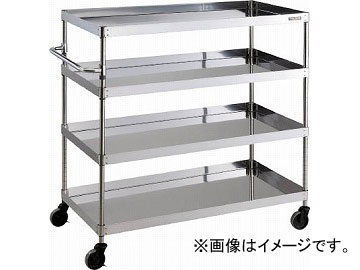 トラスコ中山 430クリーンフェニックス ラック型 900X600 4段 CPE4-1294(4881338)