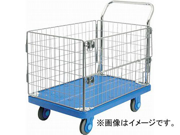 カナツー 静音PLA300網樹脂製運搬車 PLA300-AMI-M1(4577311) JAN：4560116833801