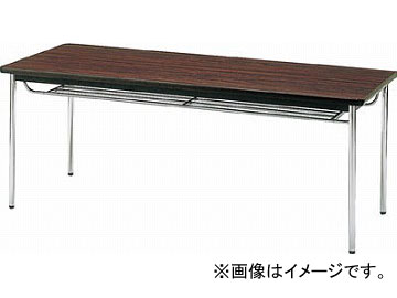 トラスコ中山 会議用テーブル 1500X900XH700 丸脚 ローズ TDS-1590T_RO(4646487) JAN：4989999766813