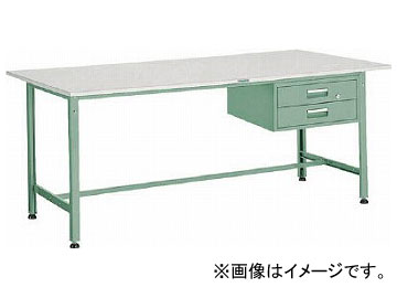 トラスコ中山 AE型作業台 1800X750XH740 2段引出付 AE-1800F2(5099960)