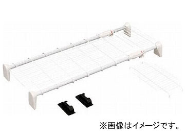 IRIS 超強力伸縮ワイドメッシュ棚 ホワイト H-J-WM70(7723571)