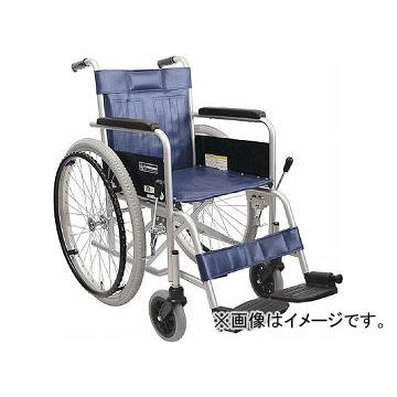 川村 スチール製車椅子 座幅42cm KR801N(7546262)