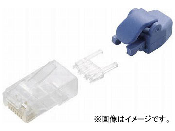�G���R�� �v���e�N�^�t���c���̐܂�Ȃ�LAN�R�l�N�^�iCat6�j LD-6RJ45T10/TP(7594593) �����F1��(10��)