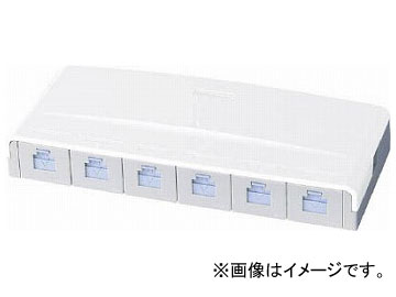 パナソニック ぐっとすシリーズ情報モジュラジャック CAT6 露出6コ口 NR3176(7999674) :500265090:オートパーツエージェンシー2号店