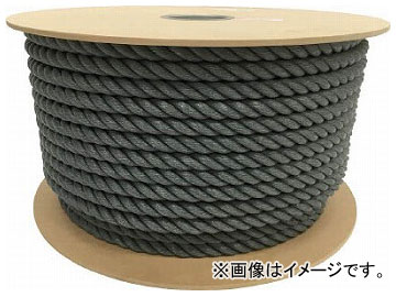 ユタカ ポリエチレンロープドラム巻 16mm×100m グレー PRE-168(7947577)