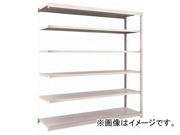 トラスコ中山 M1.5型軽中量棚 1760×595×1800 6段連結 ネオグレ M1.5-6666B NG(7800720)