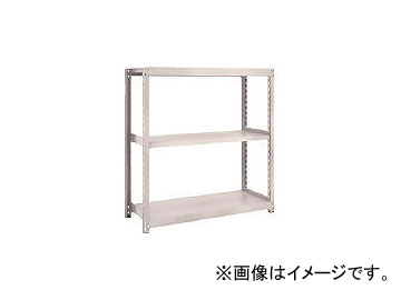 トラスコ中山 M2型軽中量棚 860×600×H1200 3段 単体 ネオグレ M2-4363 NG(5109825)