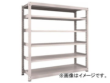 トラスコ中山 M3型中量棚 1800×721×H1800 6段 単体 ネオグレ M3-6676 NG(7802404)