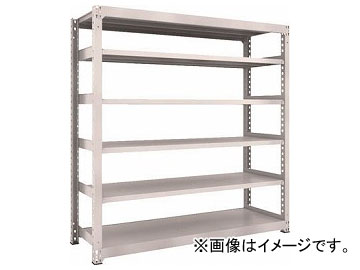 トラスコ中山 M5型中量棚 900×721×H1800 6段 単体 ネオグレ M5-6376 NG(7802889)