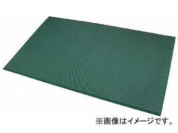 カーボーイ 足腰マット 穴なし Lサイズ グリーン AM03GR(7832419)