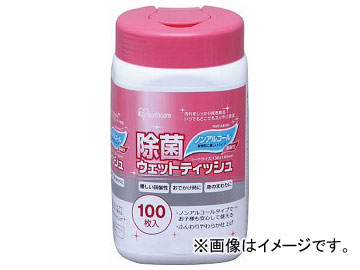 IRIS 除菌ウェットティッシュ ノンアルコール RWT-NB100(8184929) 入数：1個(100枚)