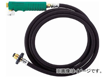 トラスコ中山/TRUSCO プロパンバーナー用ホース 5M バルブ付 TBH5MB(2735628) JAN：4989999394092
