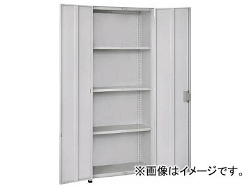 トラスコ中山/TRUSCO 軽中量棚150型 両開扉付棚900×300×H1200 4段 TLA43K24DH