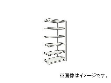 トラスコ中山/TRUSCO M5型中量棚 1200×471×H2400 6段 連結 NG M58456B NG(3019985) JAN：4989999749007