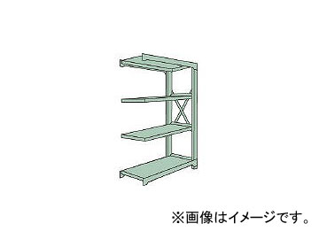 トラスコ中山/TRUSCO R3型中量棚 1200×900×H1800 4段 連結 R36494B(5051631) JAN：4989999738841