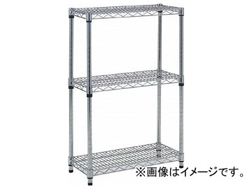 トラスコ中山/TRUSCO スチール製メッシュラック W605×D457×H923 3段 TME3243(2995794) JAN：4989999745610
