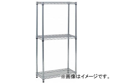 トラスコ中山/TRUSCO スチール製メッシュラック W905×D457×H1228 3段 TME4343(2995867) JAN：4989999745689